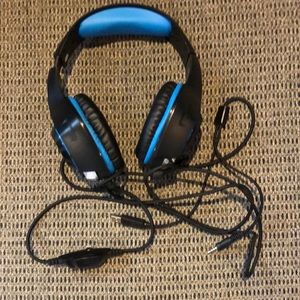 Beexcellent blue gaming headphones
